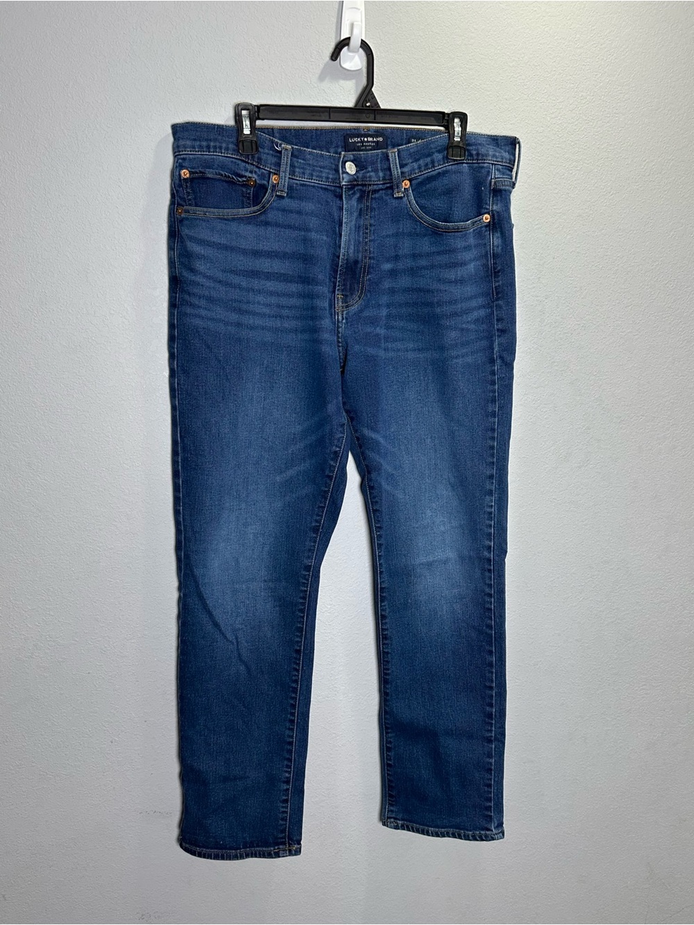 Lucky Brand Men’s Athletic Slim Jeans in Dark Blue Denim